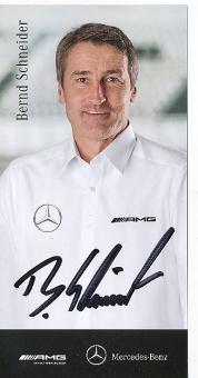 Bernd Schneider   Mercedes  Auto Motorsport  Autogrammkarte  original signiert 