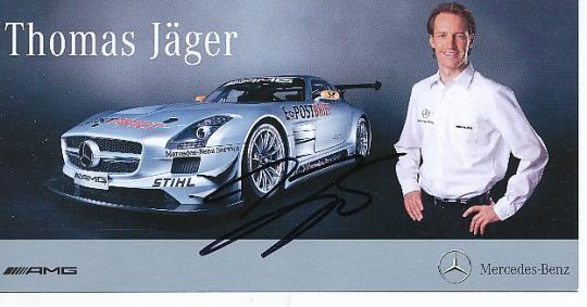 Thomas Jäger  Mercedes  Auto Motorsport  Autogrammkarte  original signiert 