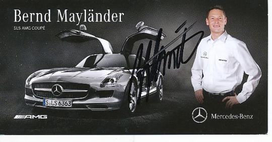 Bernd Mayländer  Mercedes  Auto Motorsport  Autogrammkarte  original signiert 