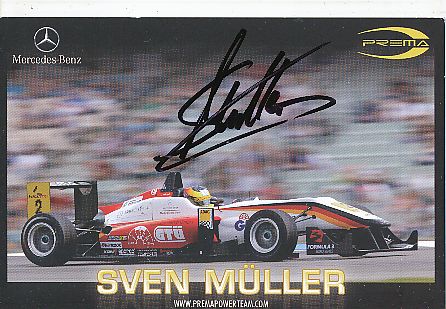 Sven Müller  Mercedes  Auto Motorsport  Autogrammkarte  original signiert 