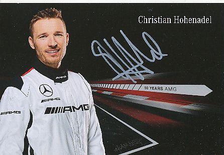 Christian Hohenadel  Mercedes  Auto Motorsport  Autogrammkarte  original signiert 