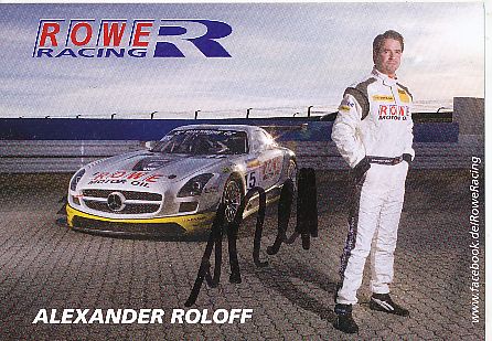 Alexander Roloff  Mercedes  Auto Motorsport  Autogrammkarte  original signiert 