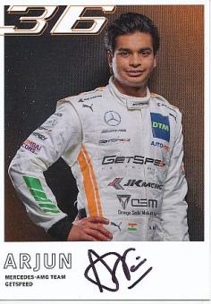 Arjun Maini  Mercedes  Auto Motorsport  Autogrammkarte  original signiert 