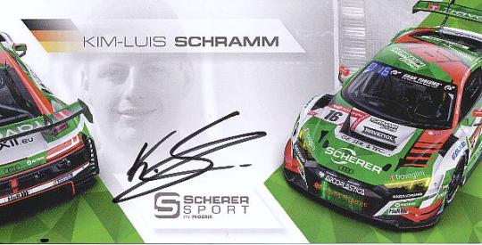 Kim Luis Schramm  Audi  Auto Motorsport  Autogrammkarte  original signiert 