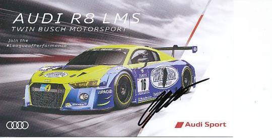 Rene Rast  Audi  Auto Motorsport  Autogrammkarte  original signiert 