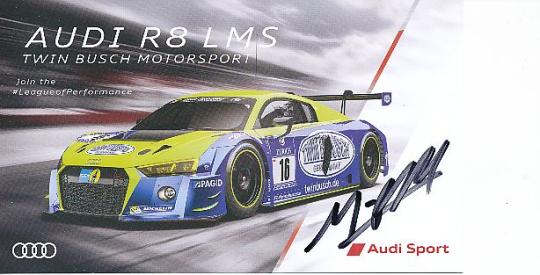 Marc Busch  Audi  Auto Motorsport  Autogrammkarte  original signiert 
