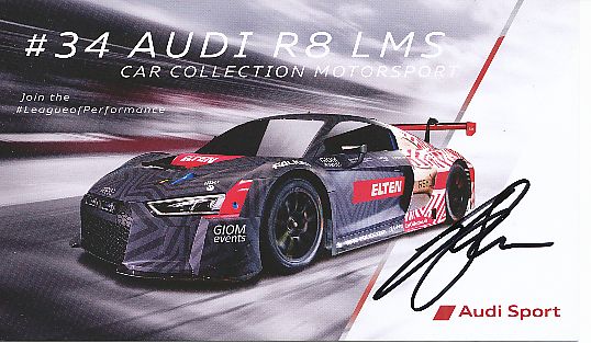 Jan Erik Slooten  Audi  Auto Motorsport  Autogrammkarte  original signiert 