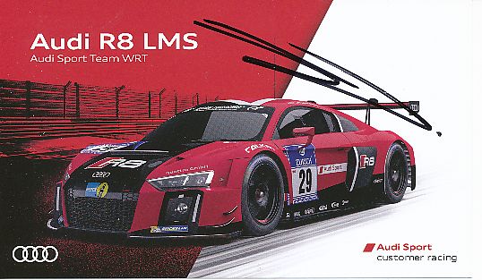 Laurens Vanthoor  Audi  Auto Motorsport  Autogrammkarte  original signiert 