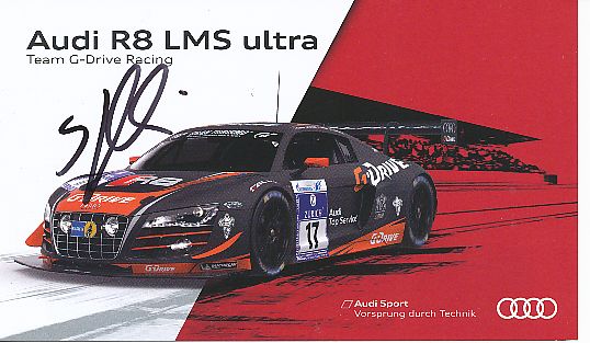 Stephane Ortelli  Audi  Auto Motorsport  Autogrammkarte  original signiert 