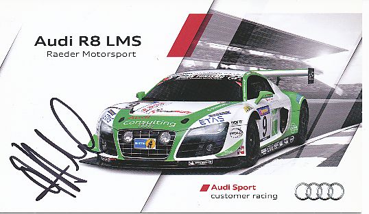 Christian Hohenadel  Audi  Auto Motorsport  Autogrammkarte  original signiert 