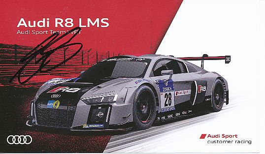 Edward Sandström   Audi  Auto Motorsport  Autogrammkarte  original signiert 