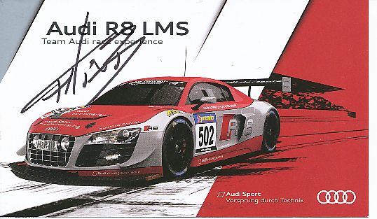 Felix Baumgartner  Audi  Auto Motorsport  Autogrammkarte  original signiert 