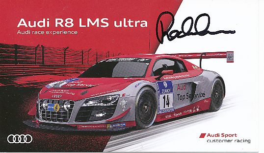 Rod Salmon  Audi  Auto Motorsport  Autogrammkarte  original signiert 