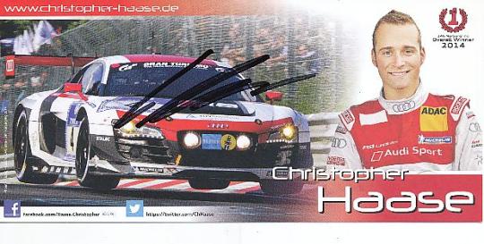 Christopher Haase  Audi  Auto Motorsport  Autogrammkarte  original signiert 