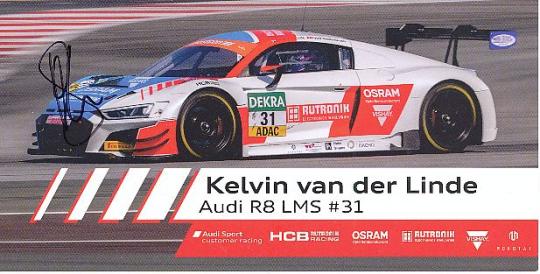 Kelvin van der Linde  Audi  Auto Motorsport  Autogrammkarte  original signiert 