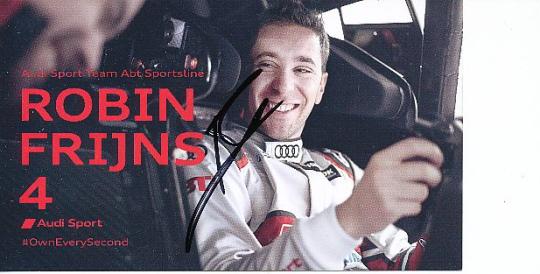 Robin Frijns  Audi  Auto Motorsport  Autogrammkarte  original signiert 