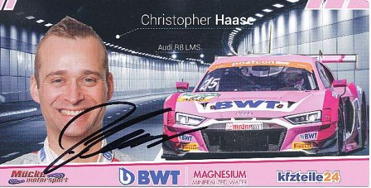 Christopher Haase  Audi  Auto Motorsport  Autogrammkarte  original signiert 