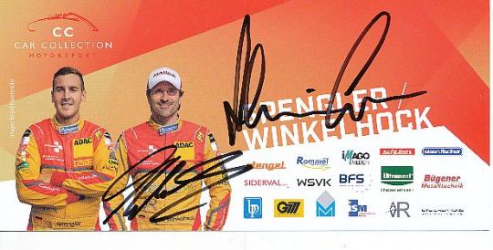 Florian Spengler & Markus Winkelhock  Audi  Auto Motorsport  Autogrammkarte  original signiert 