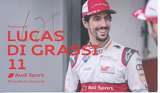 Lucas Di Grassi  Audi  Auto Motorsport  Autogrammkarte  original signiert 