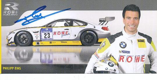 Philipp Eng  BMW Auto Motorsport  Autogrammkarte  original signiert 