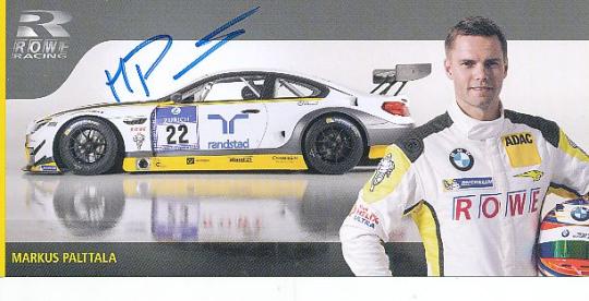 Markus Palttala  BMW Auto Motorsport  Autogrammkarte  original signiert 