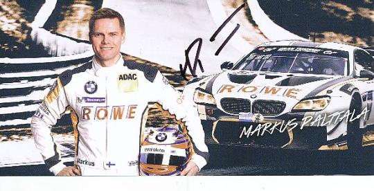 Markus Palttala  BMW Auto Motorsport  Autogrammkarte  original signiert 