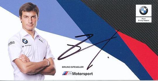 Bruno Spengler   BMW Auto Motorsport  Autogrammkarte  original signiert 