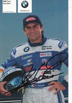 Alessandro Zanardi   BMW Auto Motorsport  Autogrammkarte  original signiert 