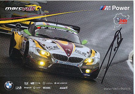 marc vds  BMW Auto Motorsport  Autogrammkarte  original signiert 