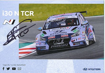 Nico Gruber  Hyundai Auto Motorsport  Autogrammkarte  original signiert 