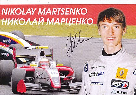 Nikolay Martsenko  Renault  Auto Motorsport  Autogrammkarte  original signiert 