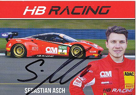 Sebastian Asch  Ferrari  Auto Motorsport  Autogrammkarte  original signiert 