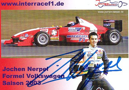 Jochen Nerpel  VW  Auto Motorsport  Autogrammkarte  original signiert 