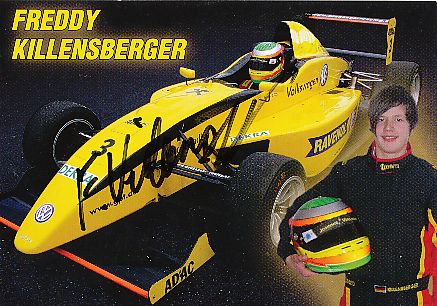 Freddy Killensberger  VW  Auto Motorsport  Autogrammkarte  original signiert 