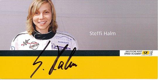 Steffi Halm    Auto Motorsport  Autogrammkarte  original signiert 