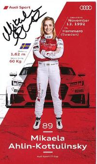 Mikaela Ahlin Kottulinsky   Audi  Auto Motorsport  Autogrammkarte  original signiert 