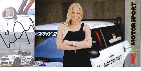 Victoria Froß  Mini  Auto Motorsport  Autogrammkarte  original signiert 
