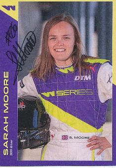 Sarah Moore  Auto Motorsport  Autogrammkarte  original signiert 