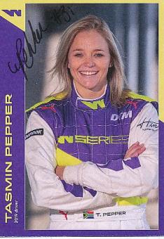 Tasmin Pepper  Auto Motorsport  Autogrammkarte  original signiert 