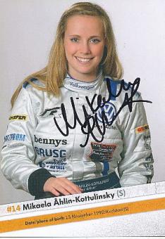 Mikaela Åhlin-Kottulinsky  VW  Auto Motorsport  Autogrammkarte  original signiert 