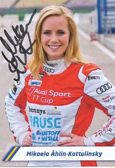 Mikaela Åhlin-Kottulinsky  Audi  Auto Motorsport  Autogrammkarte  original signiert 