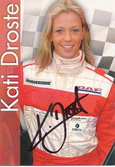 Kati Droste   Auto Motorsport  Autogrammkarte  original signiert 