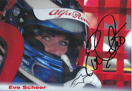 Eve Scheer  Alfa Romeo  Auto Motorsport  Autogrammkarte  original signiert 