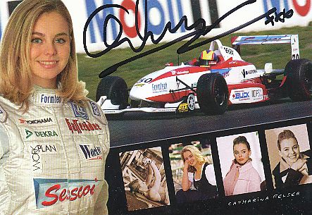 Catharina Felser  Auto Motorsport  Autogrammkarte  original signiert 