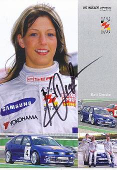 Kati Droste  Seat  Auto Motorsport  Autogrammkarte  original signiert 