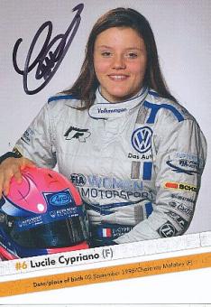 Lucile Cypriano  VW  Auto Motorsport  Autogrammkarte  original signiert 