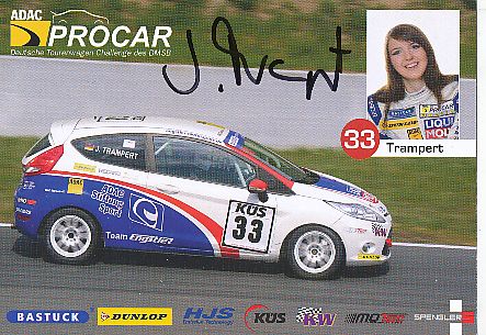 Julia Trampert  Ford  Auto Motorsport  Autogrammkarte  original signiert 