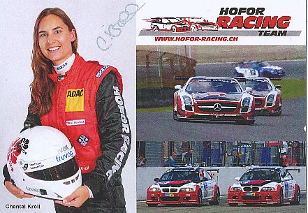 Chantal Kroll  Auto Motorsport  Autogrammkarte  original signiert 