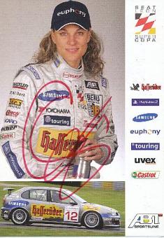 Christina Surer  Auto Motorsport  Autogrammkarte  original signiert 