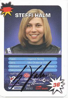 Steffi Halm  Auto Motorsport  Autogrammkarte  original signiert 